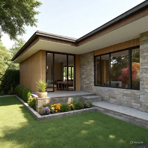 Desain Rumah Villa Sederhana (AI)