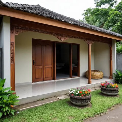 Desain Rumah Villa Sederhana (AI)