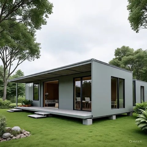 Desain Rumah Villa Sederhana (AI)