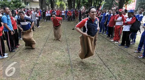 Rangkaian penutupan peringatan Bulan Bung Karno 2024 digelar di Parkir Timur Senayan, Gelora Bung Karno, Jakarta, Minggu (30/6). Kegiatan diisi dengan lomba lari bertajuk Soekarno Run. (Foto: