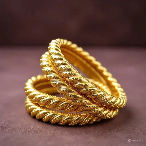 Model Gelang Emas 24 Karat 3 Gram 2025. Foto: Gemini