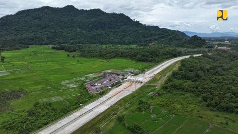 Jalan Tol Padang-Sicincin bagian dari Jalan Tol Ruas Pekanbaru-Padang dalam jaringan Jalan Tol Trans Sumatera (JTTS). (Dok Kementerian PU)