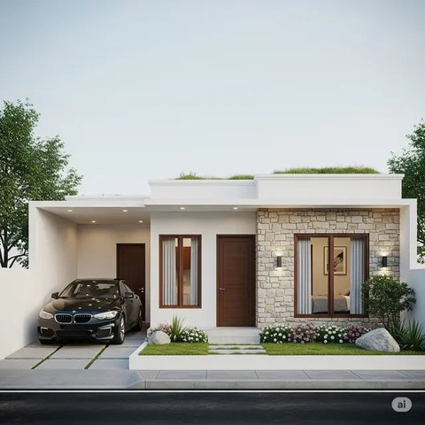 Inspirasi Rumah Sederhana Ukuran 5x7 Meter. Foto: Woro Anjar Verianty via Gemini