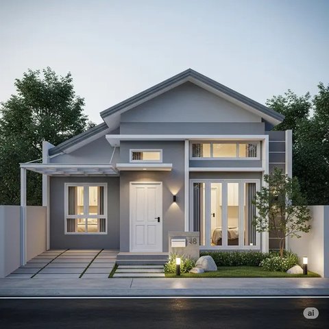 Inspirasi Rumah Sederhana Ukuran 5x7 Meter. Foto: Woro Anjar Verianty via Gemini