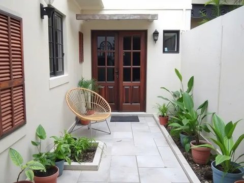 teras rumah dekorasi tropis (Ilustrasi by qwen.ai)