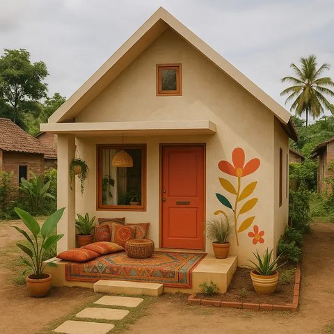 Rumah Sederhana 5x7 Meter di Desa tapi Mewah ala Pinterest (Foto: ChatGPT)