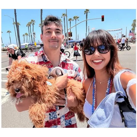 Aurelie Moeremans dan Tyler Bigenho. [IG: @aurelie]