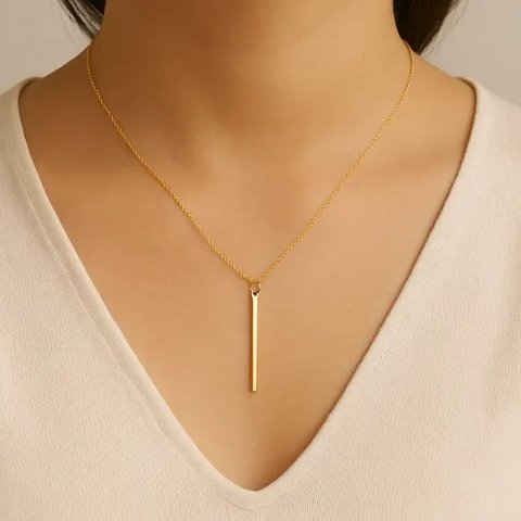 Model Kalung Emas 3 Gram Terbaru untuk Leher Pendek/AI