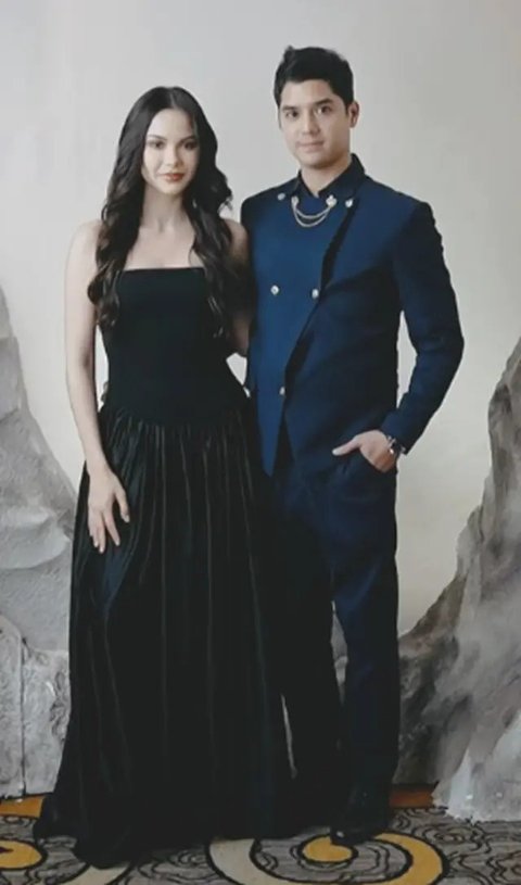 Foto Alyssa Daguise dan Al Ghazali di Resepsi Luna Maya (@alghazali7)