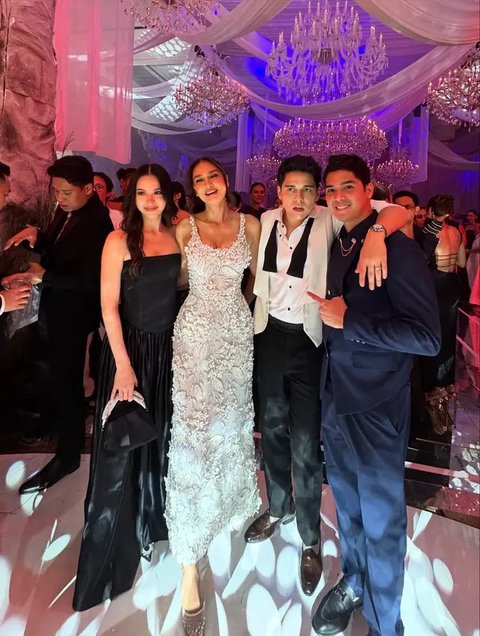 Foto Alyssa Daguise dan Al Ghazali di Resepsi Luna Maya (@alghazali7)
