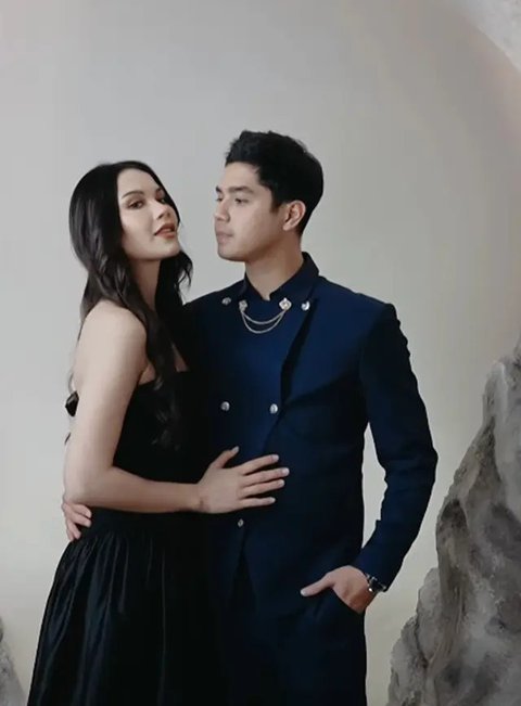 Foto Alyssa Daguise dan Al Ghazali di Resepsi Luna Maya (@alghazali7)