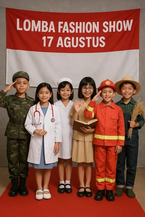 Ide Lomba Fashion Show 17 Agustus untuk Anak/AI