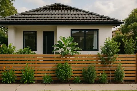 Model Pagar Lisplang untuk Rumah Minimalis (created by AI)