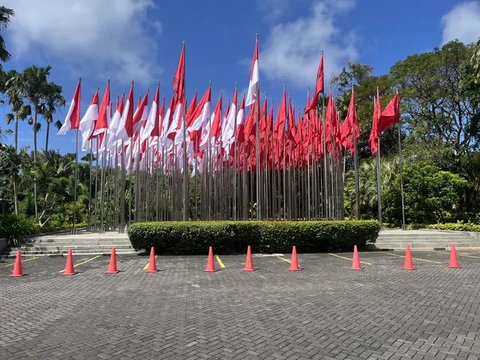 Lokasi Kongres ke-VI PDIP di Bali Nusa Dua Convention Center (BNDCC), Badung, Bali. (Liputan6.com/Putu Merta Surya Putra)
