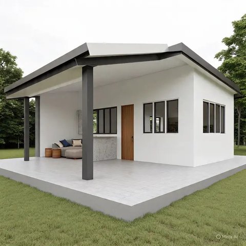 Denah Rumah 2 Kamar Budget Rp 50 Jutaan, Cocok untuk Pasutri Muda (Meta AI)