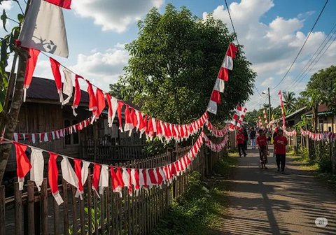 Hiasan 17 Agustus dari Plastik Kresek (Sumber: qwen.ai)