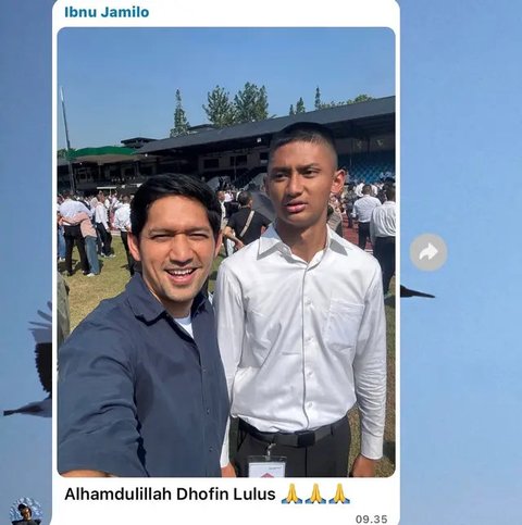Momen Haru Ibnu Jamil Hadiri Kelulusan Sang Putra yang Lolos Akmil/Instagram/@ibnujamilo
