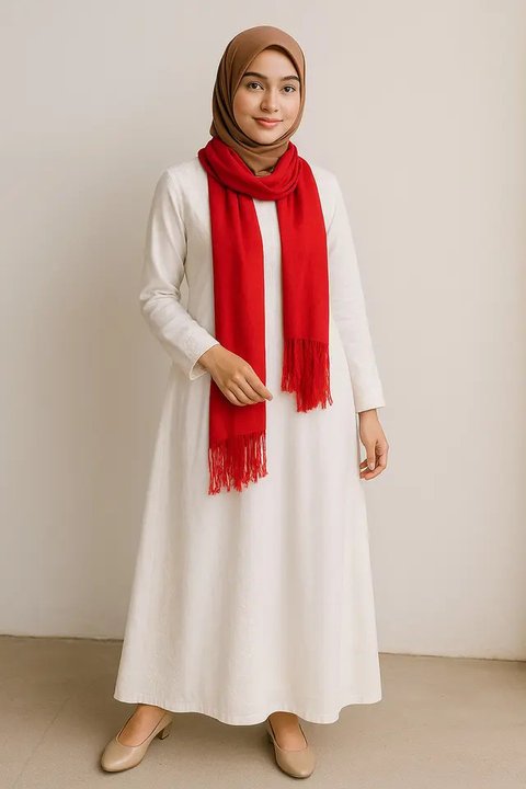 Inspirasi Outfit 17 Agustus Hijab/AI