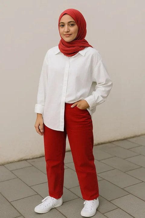 Inspirasi Outfit 17 Agustus Hijab/AI