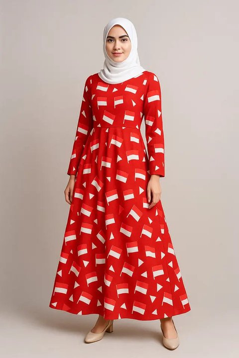 Inspirasi Outfit 17 Agustus Hijab/AI