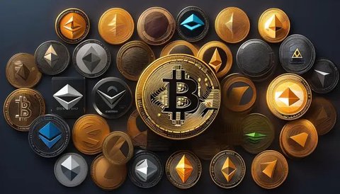 Ilustrasi Kripto. (Foto By AI)