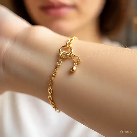 Model Gelang Emas Kadar 700 Paling Awet 2025. Foto: Gemini