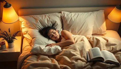 Jika Anda mengalami kesulitan tertidur atau tidur sepanjang malam, ini bisa menjadi tanda insomnia. (Foto: Ilustrasi AI)