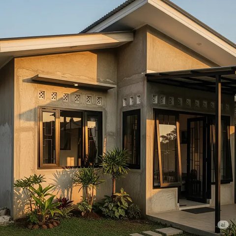 Inspirasi Rumah Zaman Sekarang Sederhana yang Aesthetic. Foto: Gemini