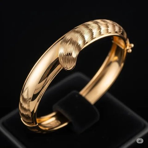 Model Gelang Emas 916 Ekor Kucing Terbaru (Foto: Gemini)