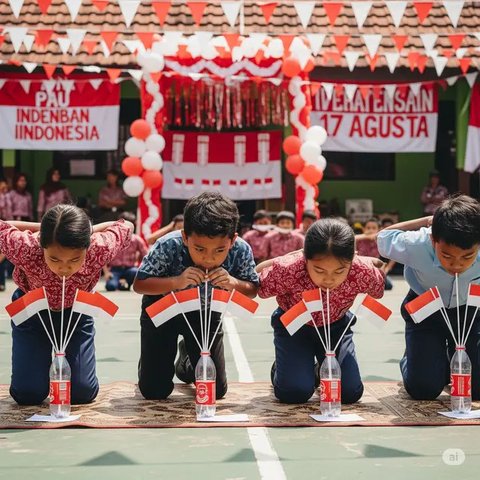 Ide Lomba 17 Agustus Anak SD yang Edukatif. Foto: Gemini