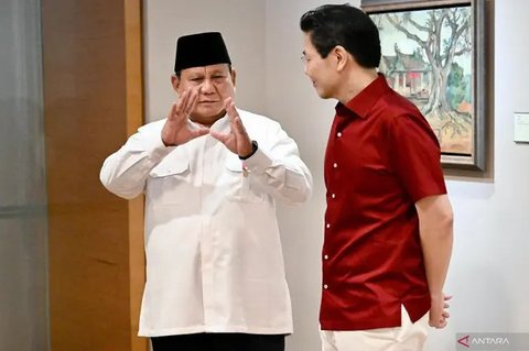 Presiden RI Prabowo Subianto bertolak kembali ke Indonesia setelah menghadiri Parade Hari Nasional Singapura 2025 pada Sabtu 9 Agustus 2025. (Liputan6.com/Antara Foto)