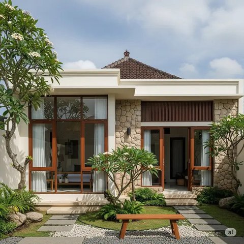 Model Rumah Sederhana Ala Desa Tapi Mewah 2025. Foto: Gemini