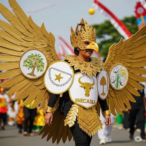 Baju Karnaval 17 Agustus 2025. Foto: Gemini