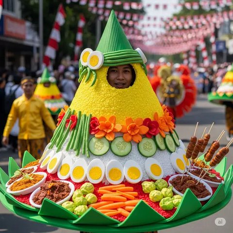 Baju Karnaval 17 Agustus 2025. Foto: Gemini