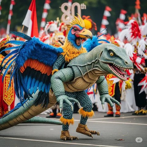Baju Karnaval 17 Agustus 2025. Foto: Gemini