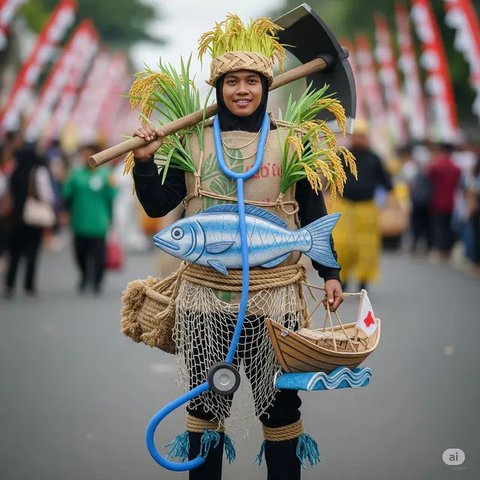 Baju Karnaval 17 Agustus 2025. Foto: Gemini