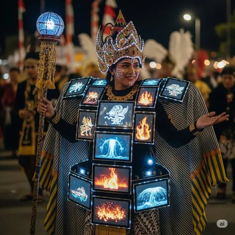 Baju Karnaval 17 Agustus 2025. Foto: Gemini