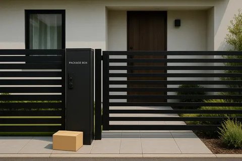 Desain Kotak Paket Depan Rumah (created by AI)