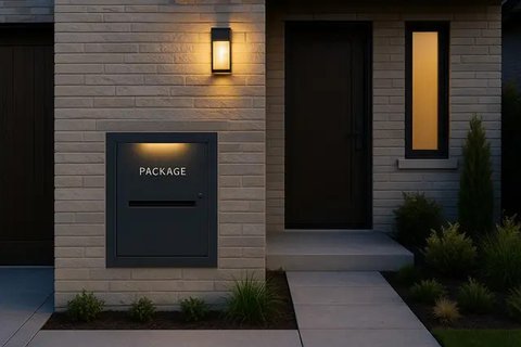 Desain Kotak Paket Depan Rumah (created by AI)