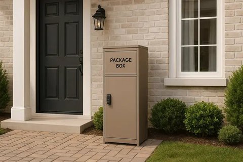 Desain Kotak Paket Depan Rumah (created by AI)