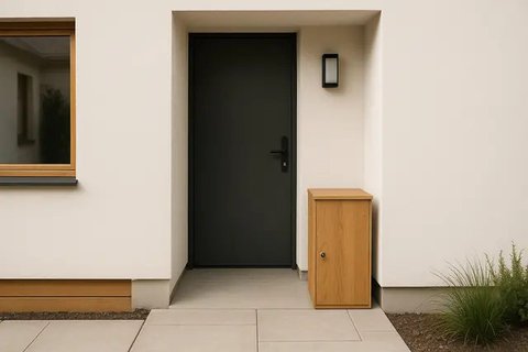 Desain Kotak Paket Depan Rumah (created by AI)