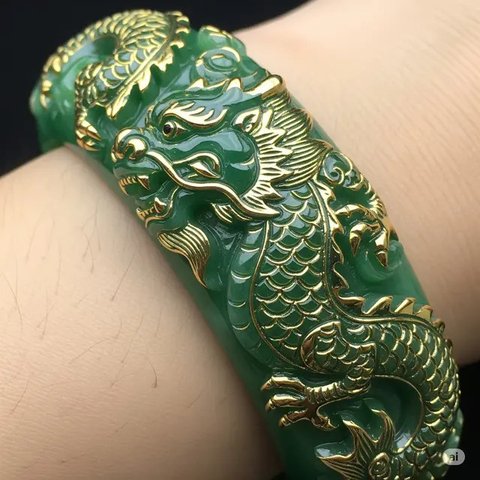 Model Gelang Giok Emas Terbaru 2025. Foto: Gemini