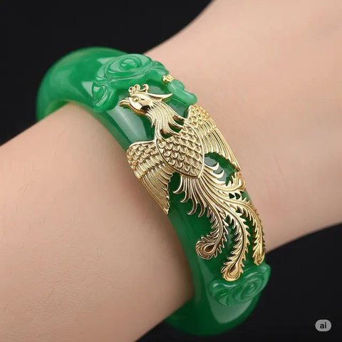 Model Gelang Giok Emas Terbaru 2025. Foto: Gemini