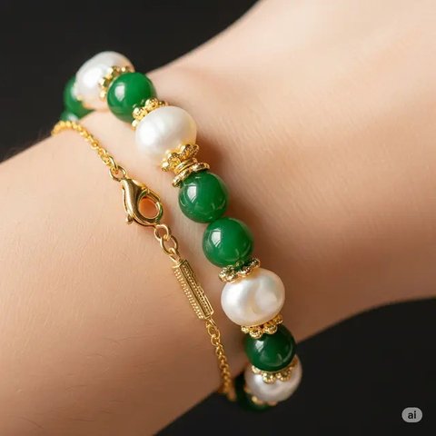 Model Gelang Giok Emas Terbaru 2025. Foto: Gemini