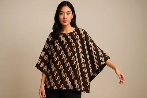 7 Model Tunik Batik Lengan Kelelawar Tren Sekarang 2025, Anggun dan Nyaman (sumber:AI)