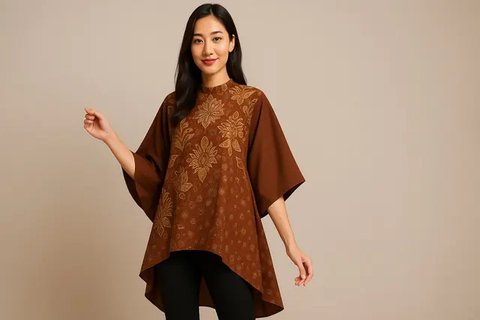 7 Model Tunik Batik Lengan Kelelawar Tren Sekarang 2025, Anggun dan Nyaman (sumber:AI)