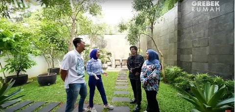 7 Potret Taman Rumah Dokter Reza Gladys, Asri dan Mewah Bak Resort (sumber: YouTube AH)