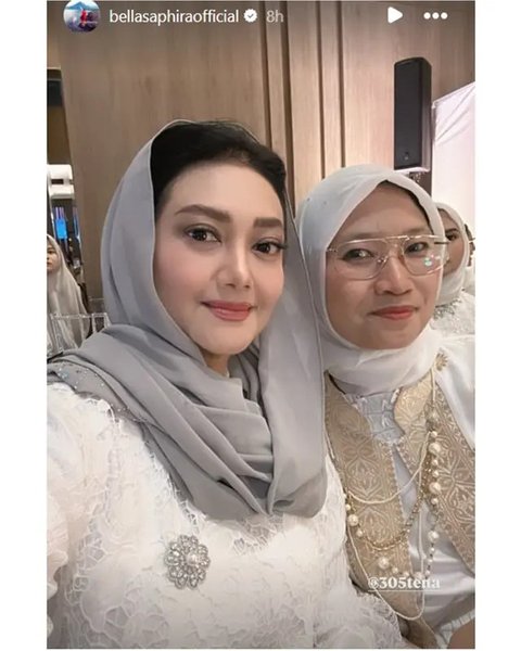 Bella Saphira, Diah Permatasari dan Marini Zumarnis di acara pengajian. [IG: @dps_diahpermatasari]