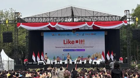 Ketua Dewan Komisioner OJK Mahendra Siregar dalam Puncak Gebyar Ramadan KeuanganSyariah (GERAK Syariah), di Kantor OJK di Jakarta, Selasa (25/3/2025). (Foto: Liputan6.com/Tira Santia)