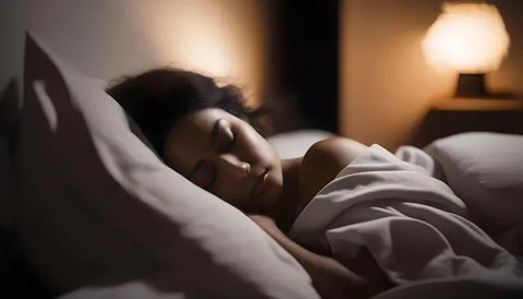 Ilustrasi selamat pagi, pagi hari, bangun tidur, main HP. (Image by gpointstudio on Freepik)